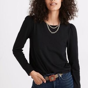 madewell (re)sourced puff long sleeve cotton tee